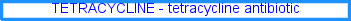 Tetracycline drug information